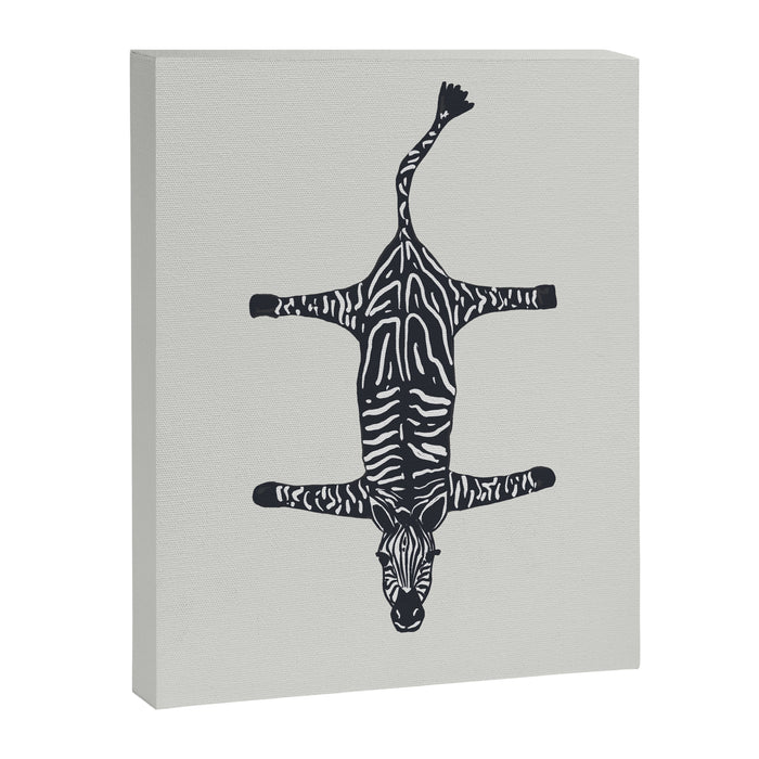 Abstract modern minimalistic zebras pattern  Canvas Print Gallery Image 1