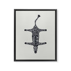 Abstract modern minimalistic zebras pattern  Framed Canvas Print Gallery Image 8