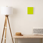 Acid lime neon green  Canvas Print Gallery Image 2