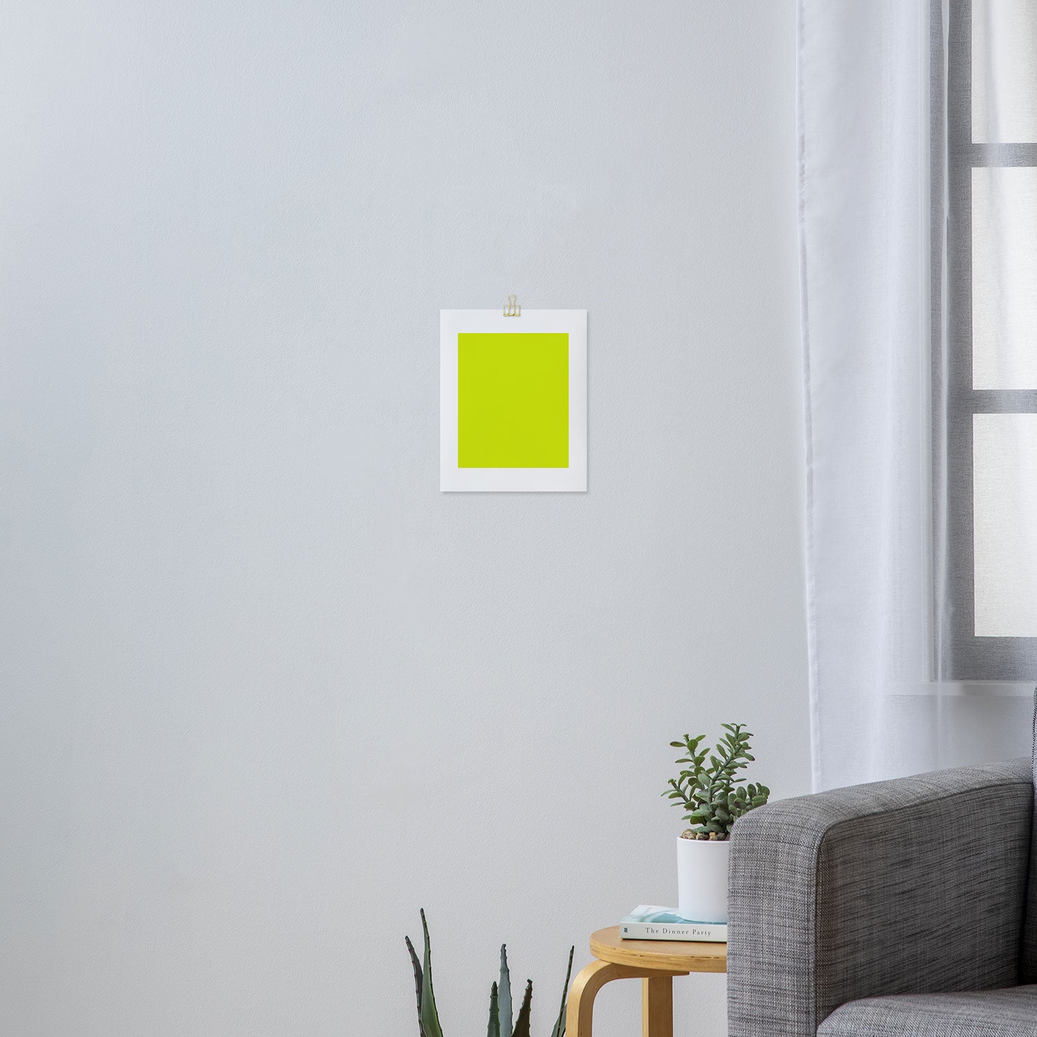 Acid lime neon green  Art Print Gallery Image 3