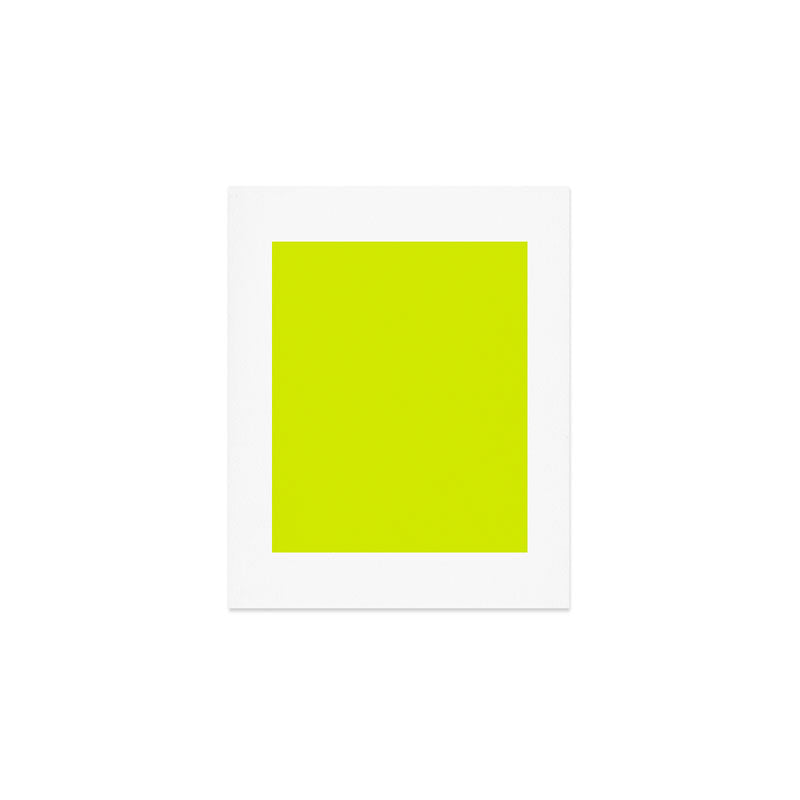 Acid lime neon green  Art Print Gallery Image 1