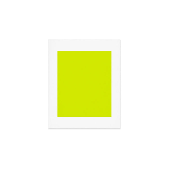 Acid lime neon green  Art Print Gallery Image 1