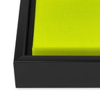 Acid lime neon green  Framed Canvas Print Gallery Image 3