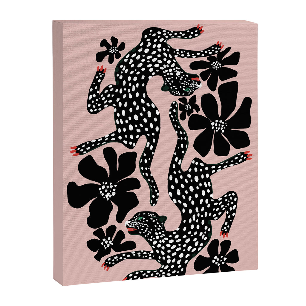 Black cheetah dance Canvas Print Gallery Image 8