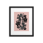 Black cheetah dance Framed Art Print Gallery Image 6
