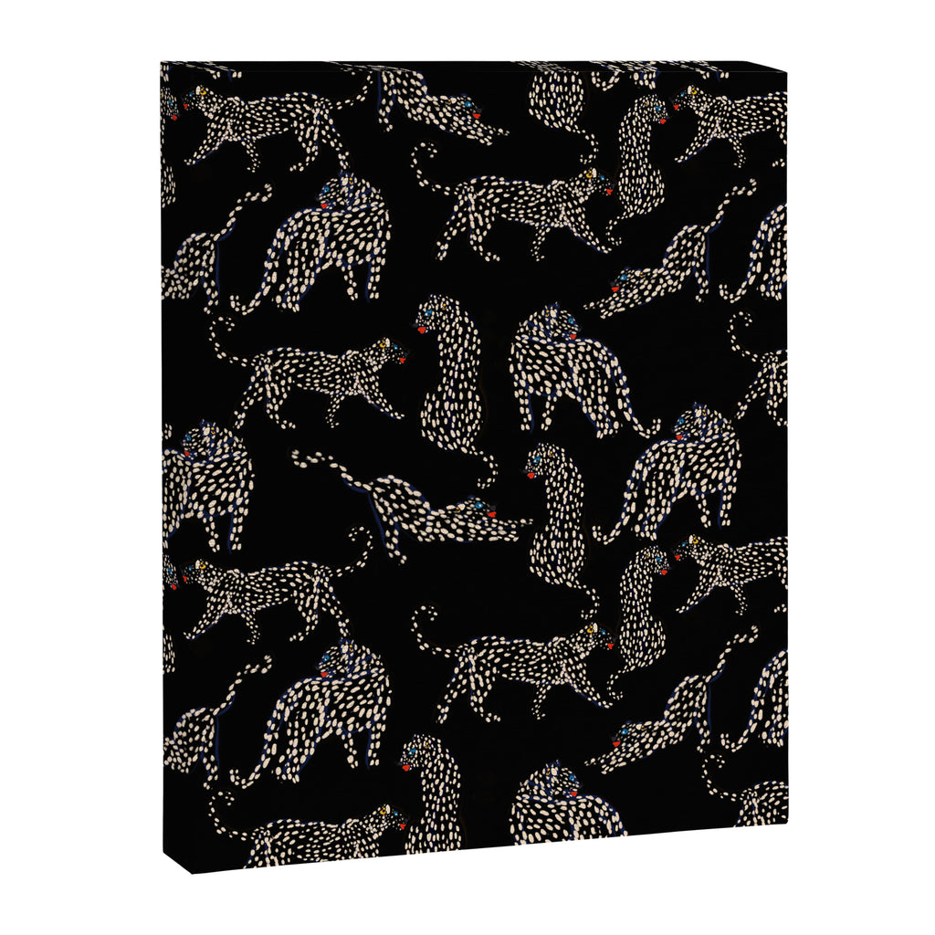 Boho modern black cheetah  Canvas Print Gallery Image 8