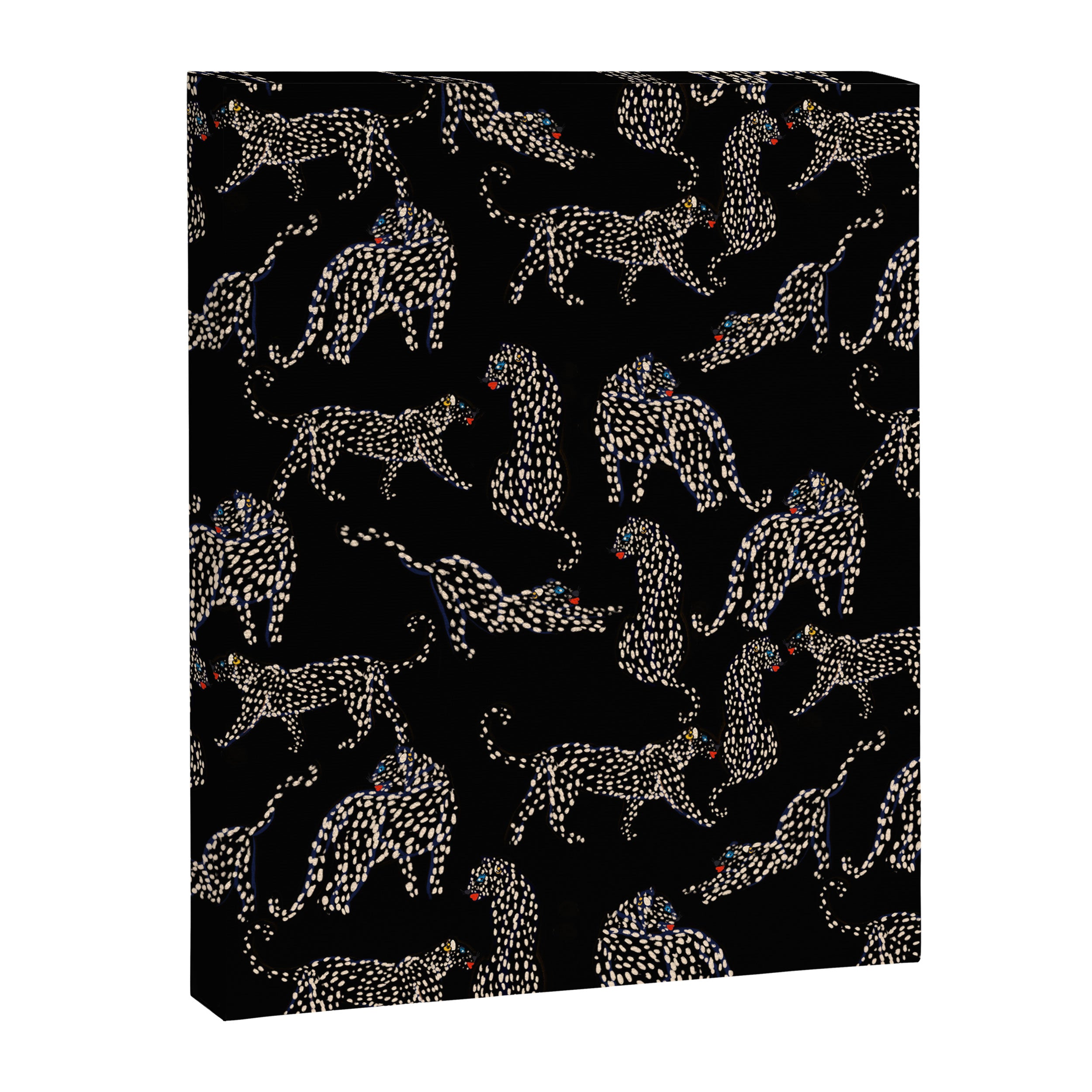 Boho modern black cheetah  Canvas Print Gallery Image 8