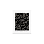 Boho modern black cheetah  Art Print Gallery Image 1