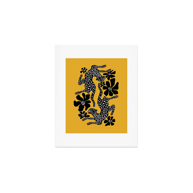 Bold cheetah dance Art Print Gallery Image 1