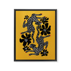 Bold cheetah dance Framed Canvas Print Gallery Image 8