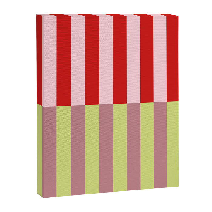 Bold colors stripes design Canvas Print Gallery Image 1