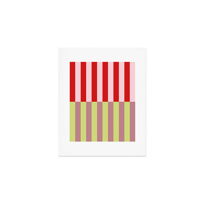 Bold colors stripes design Art Print Gallery Image 1