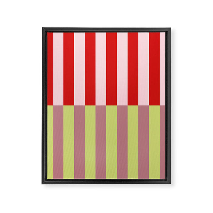 Bold colors stripes design Framed Canvas Print Gallery Image 1