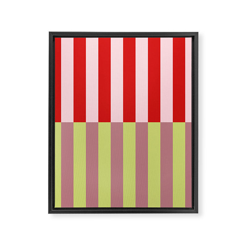 Bold colors stripes design Framed Canvas Print Gallery Image 8