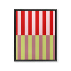 Bold colors stripes design Framed Canvas Print Gallery Image 8
