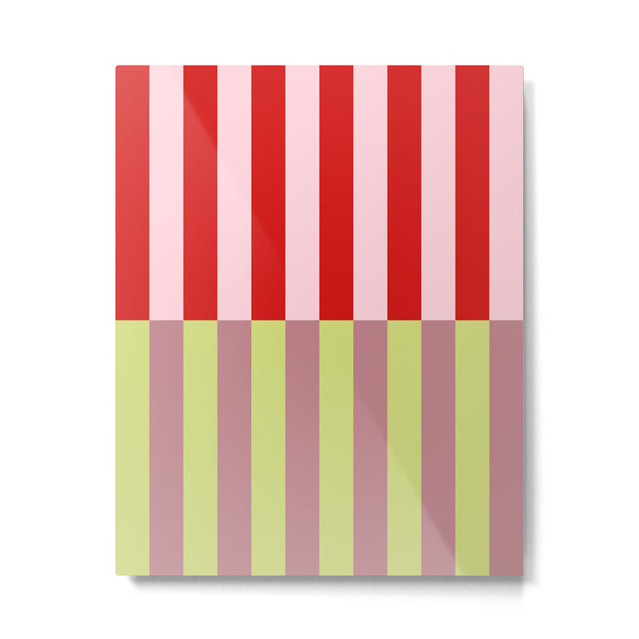 Bold colors stripes design Metal Print Gallery Image 1