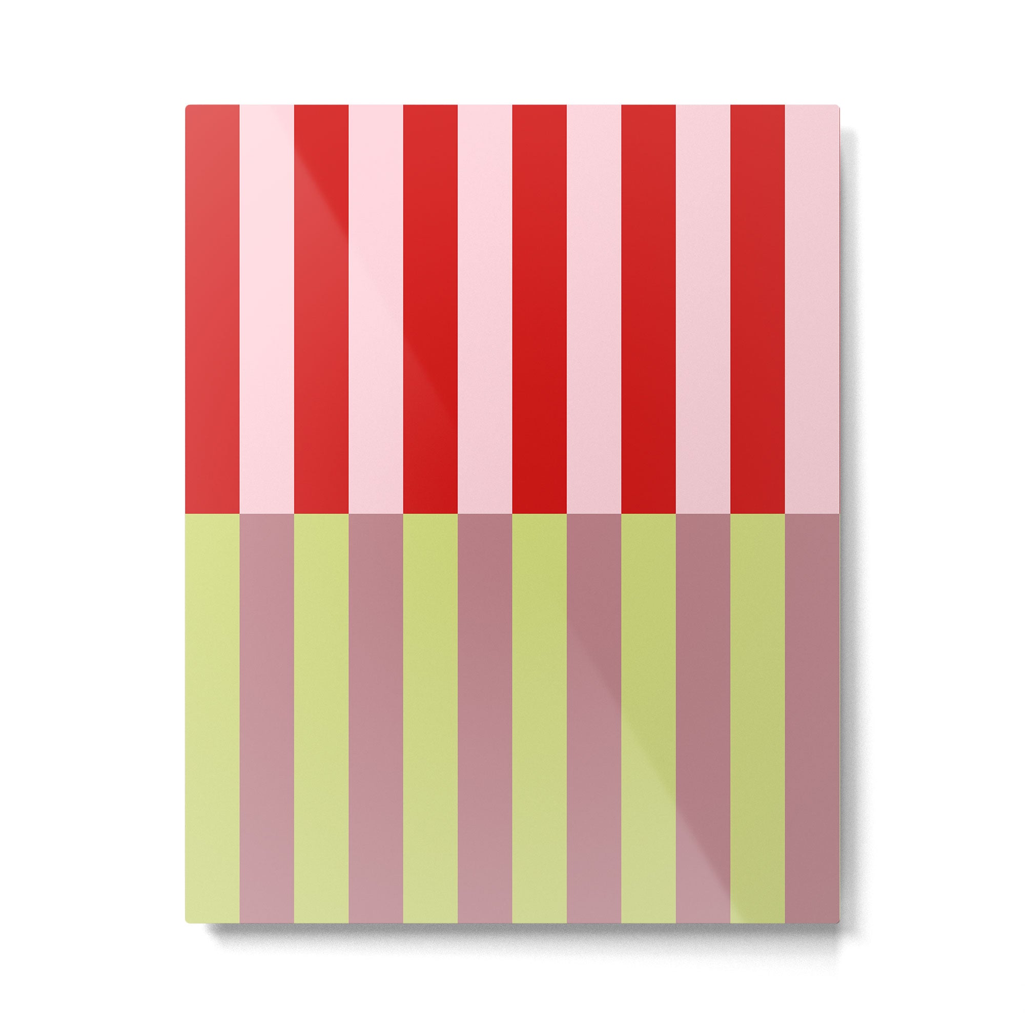 Bold colors stripes design Metal Print Gallery Image 6
