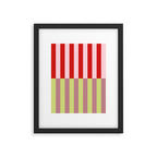 Bold colors stripes design Framed Art Print Gallery Image 6