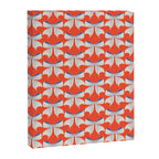 Bold Red and White Bow Pattern  A Striking Design Canvas Print Gallery Image 8