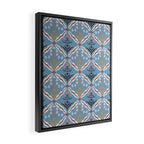 Botanical Trellis Floral Pattern Framed Canvas Print Gallery Image 2