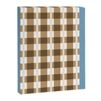 Camel Blue Modern Plaid Canvas Print Gallery Image 8