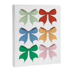 Charming Bow Pattern: A Colorful and Whimsical Design Canvas Print Gallery Image 8