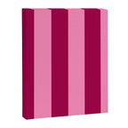 Cherrry red and pink stripes Canvas Print Gallery Image 8