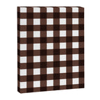 Classic Brown Gingham Checkered Pattern Canvas Print Gallery Image 8