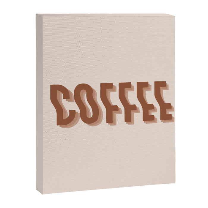 Coffee typography  Canvas Print Gallery Image 1