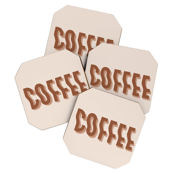 Coffee typography  Coaster Gallery Image 1