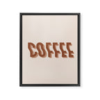 Coffee typography  Framed Canvas Print Gallery Image 8