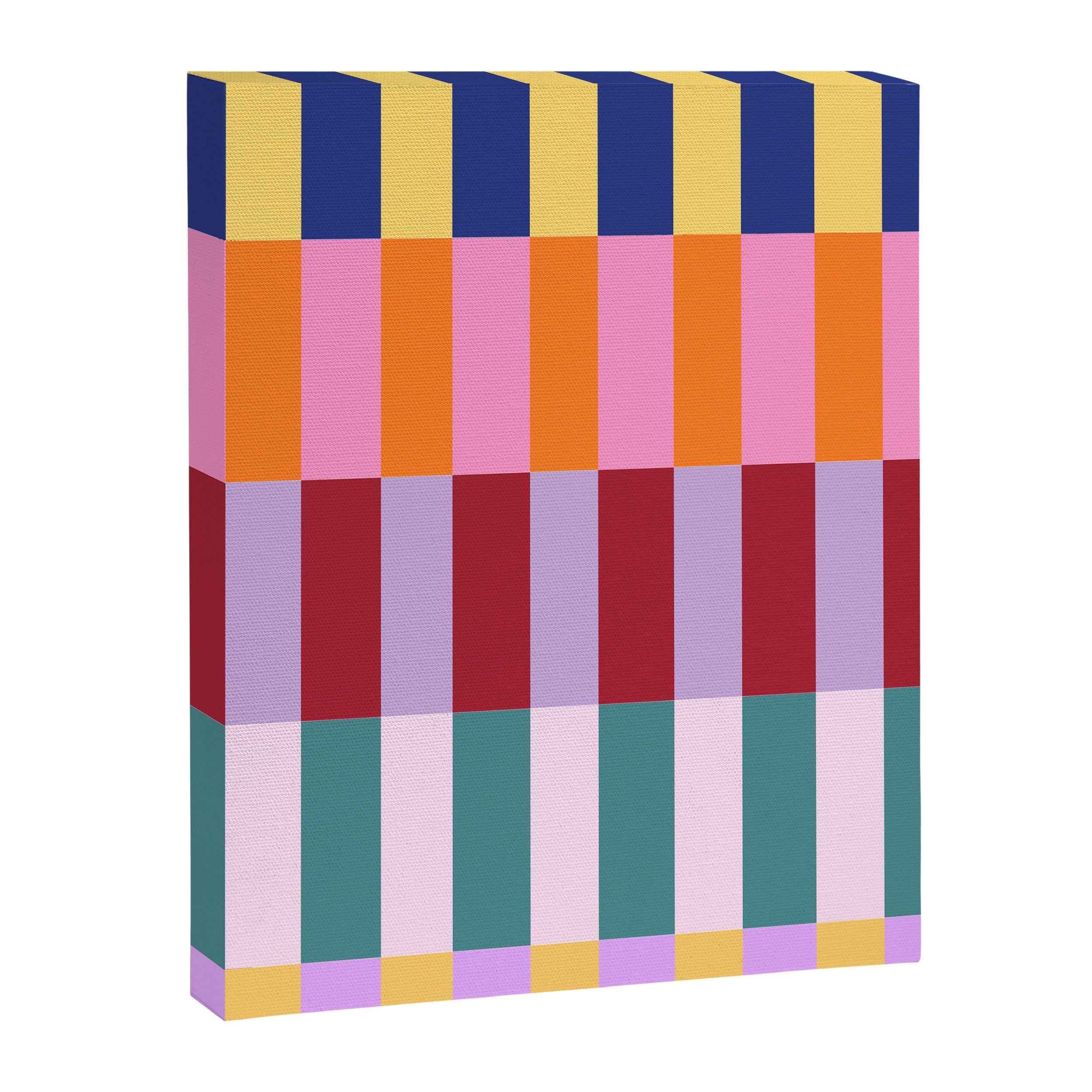 Color Block Stripe Art Canvas Print Gallery Image 8