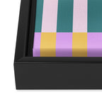 Color Block Stripe Art Framed Canvas Print Gallery Image 3
