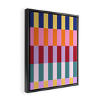 Color Block Stripe Art Framed Canvas Print Gallery Image 2