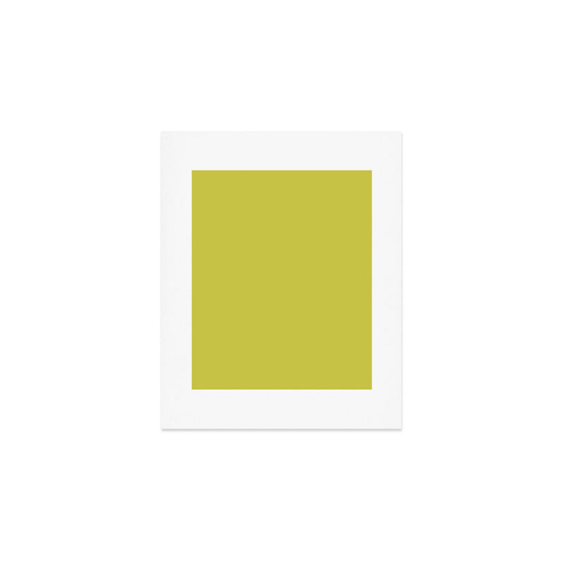 Cyber lime colour pattern  Art Print Gallery Image 1
