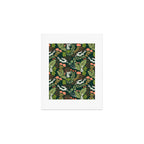 Dancing rabbits in the wildflowers garden Art Print Gallery Image 1