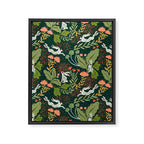 Dancing rabbits in the wildflowers garden Framed Canvas Print Gallery Image 8