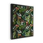Dancing rabbits in the wildflowers garden Framed Canvas Print Gallery Image 2