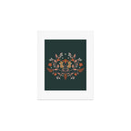Dancing tigers in flowers field  Art Print Gallery Image 1