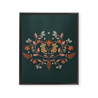Dancing tigers in flowers field  Framed Canvas Print Gallery Image 8