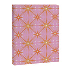 Elegant Gold Starburst on Pink Geometric Pattern Canvas Print Gallery Image 8