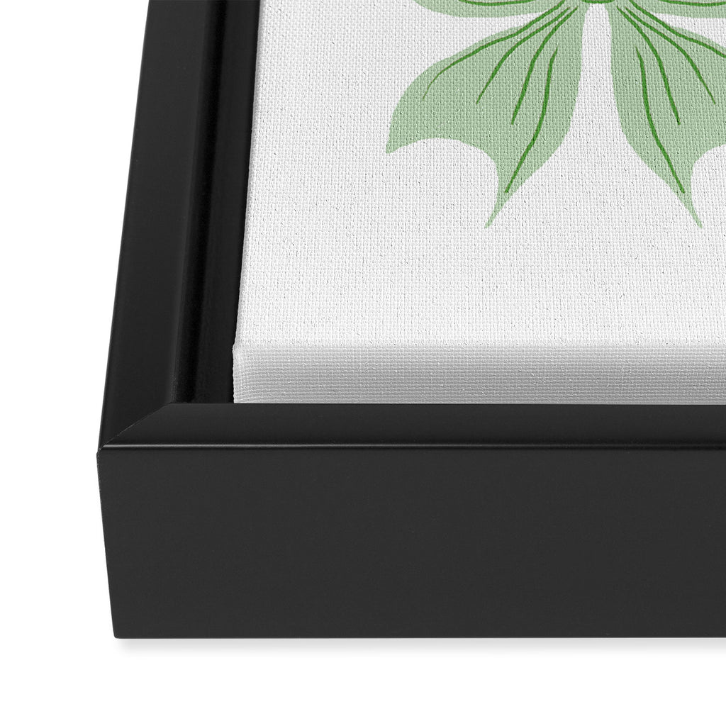 Elegant Light Green Bow Pattern A Classic and Stylish Design for Any Occasion Framed Canvas Print Gallery Image 3