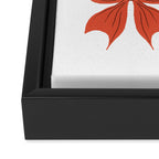 Elegant Red Bow Pattern: A Classic and Stylish Design Framed Canvas Print Gallery Image 3