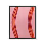 Elegant red bow table runner Framed Canvas Print Gallery Image 6