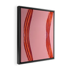Elegant red bow table runner Framed Canvas Print Gallery Image 2