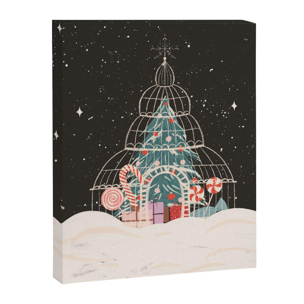 Enchanted Winter Glasshouse Filled with Festive Delights Canvas Print Gallery Image 6