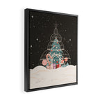 Enchanted Winter Glasshouse Filled with Festive Delights Framed Canvas Print Gallery Image 2