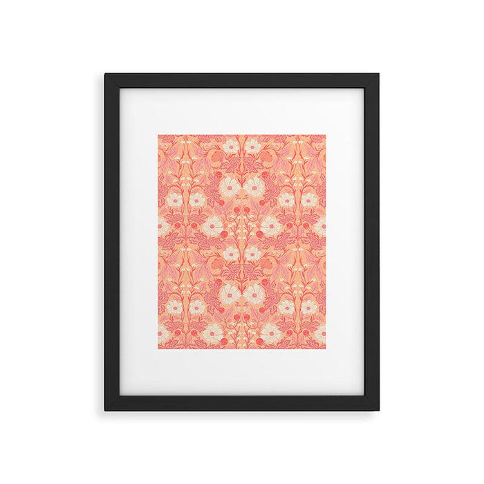 Enchanting Blossom Array: Artisanal Floral Framed Art Print Gallery Image 1