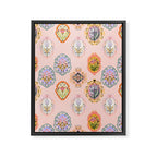 Enchanting Victorian Floral Frame: A Burst of Color and Elegance Framed Canvas Print Gallery Image 8