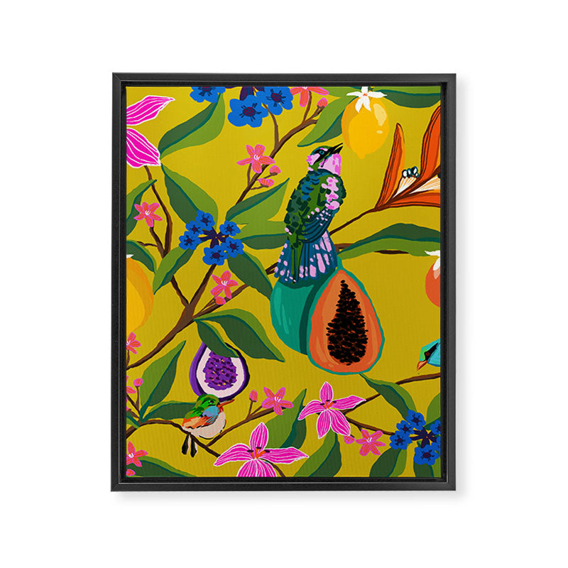 Exotic jungles pattern  Framed Canvas Print Gallery Image 8